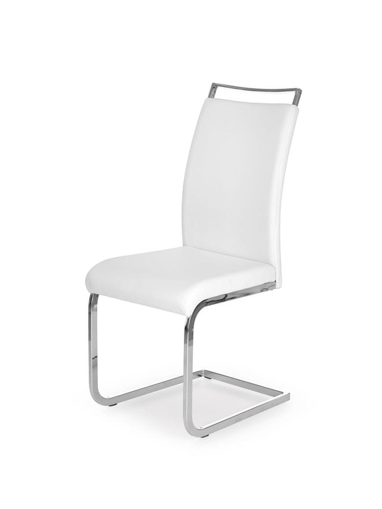 Halmar Jedálenská stolička K250 - biela / chróm